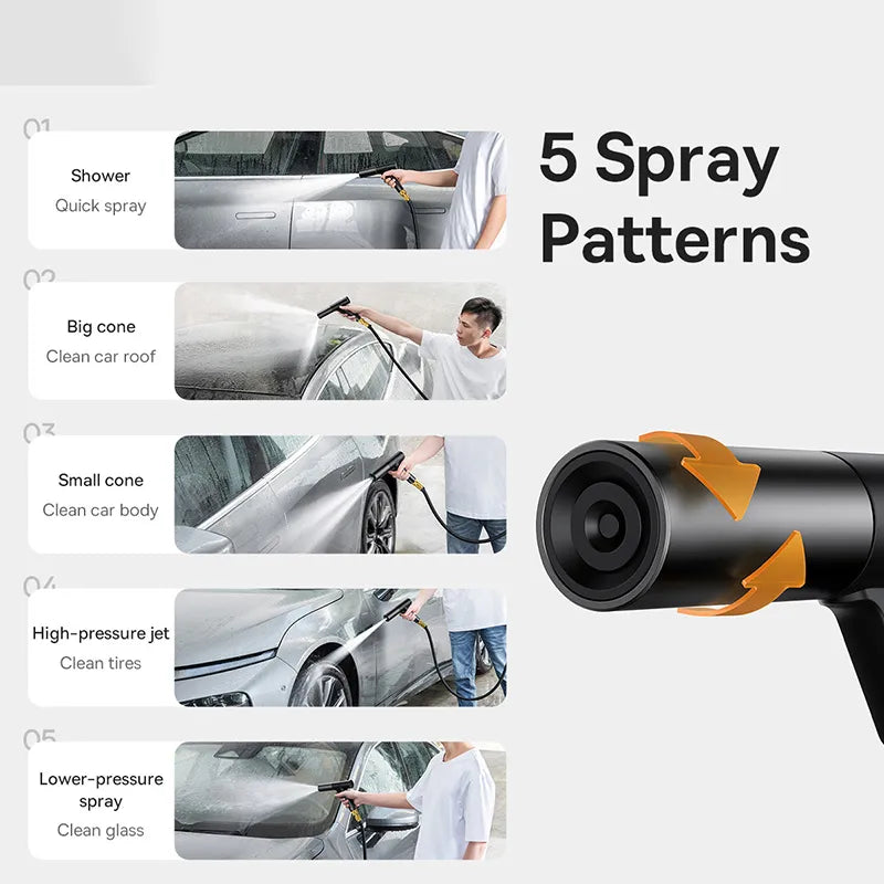 Car Water Gun High Pressure Wash Spray Nozzle Sprinkler Cleaner For Auto Garden Automotive Cleaning Washer Car Washing