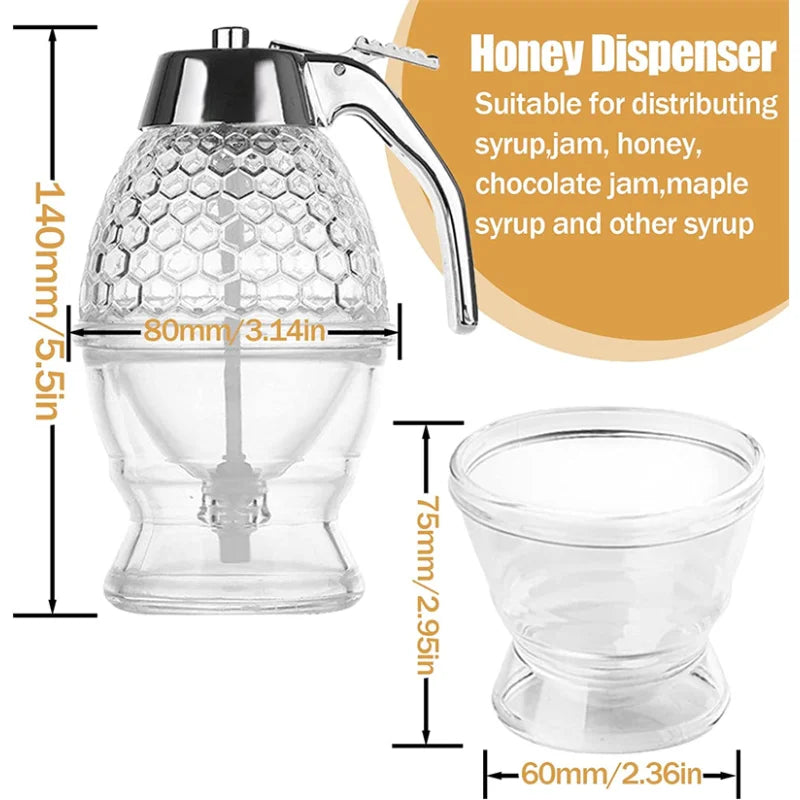 Honey Jar Bee Drip Dispenser Kettle Squeeze Bottle