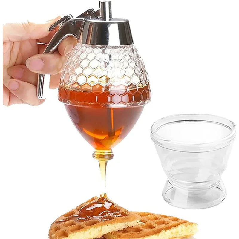 Honey Jar Bee Drip Dispenser Kettle Squeeze Bottle