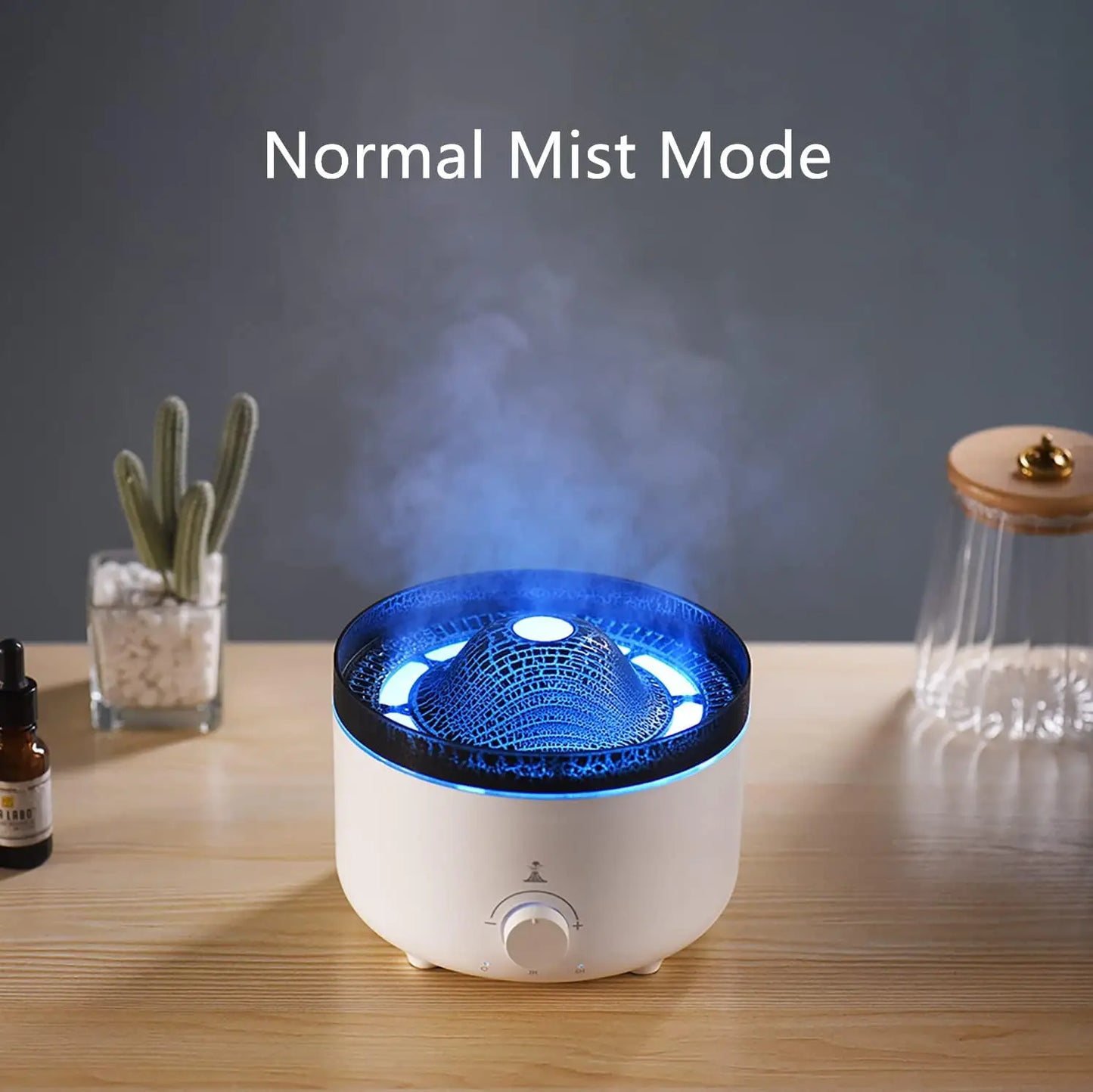 Volcano Jellyfish Aromatherapy Machine USB Home Office Aromatherapy Ultrasonic Large Capacity Flame Humidifier