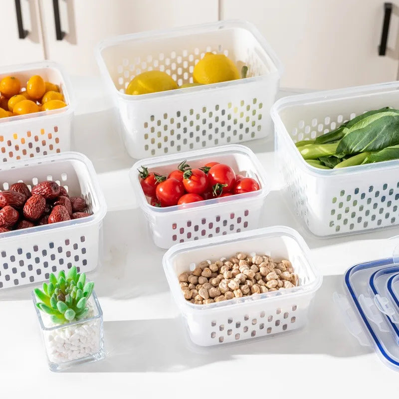 Drain Basket Refrigerator Preservation Storage Box