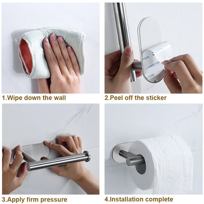 Stainless Steel Adhesive Toilet Roll Paper